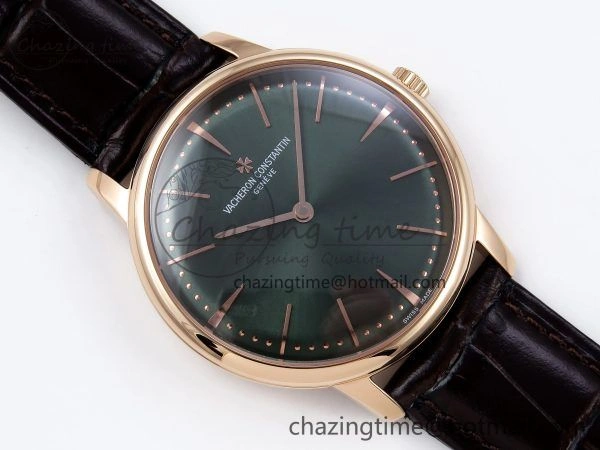 Patrimony RG KZF Best Edition Green Dial on Brown Leather Strap MIYOTA 9015