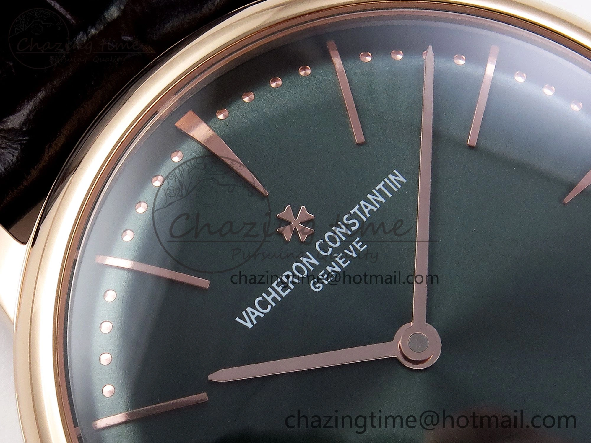Patrimony RG KZF Best Edition Green Dial on Brown Leather Strap MIYOTA 9015