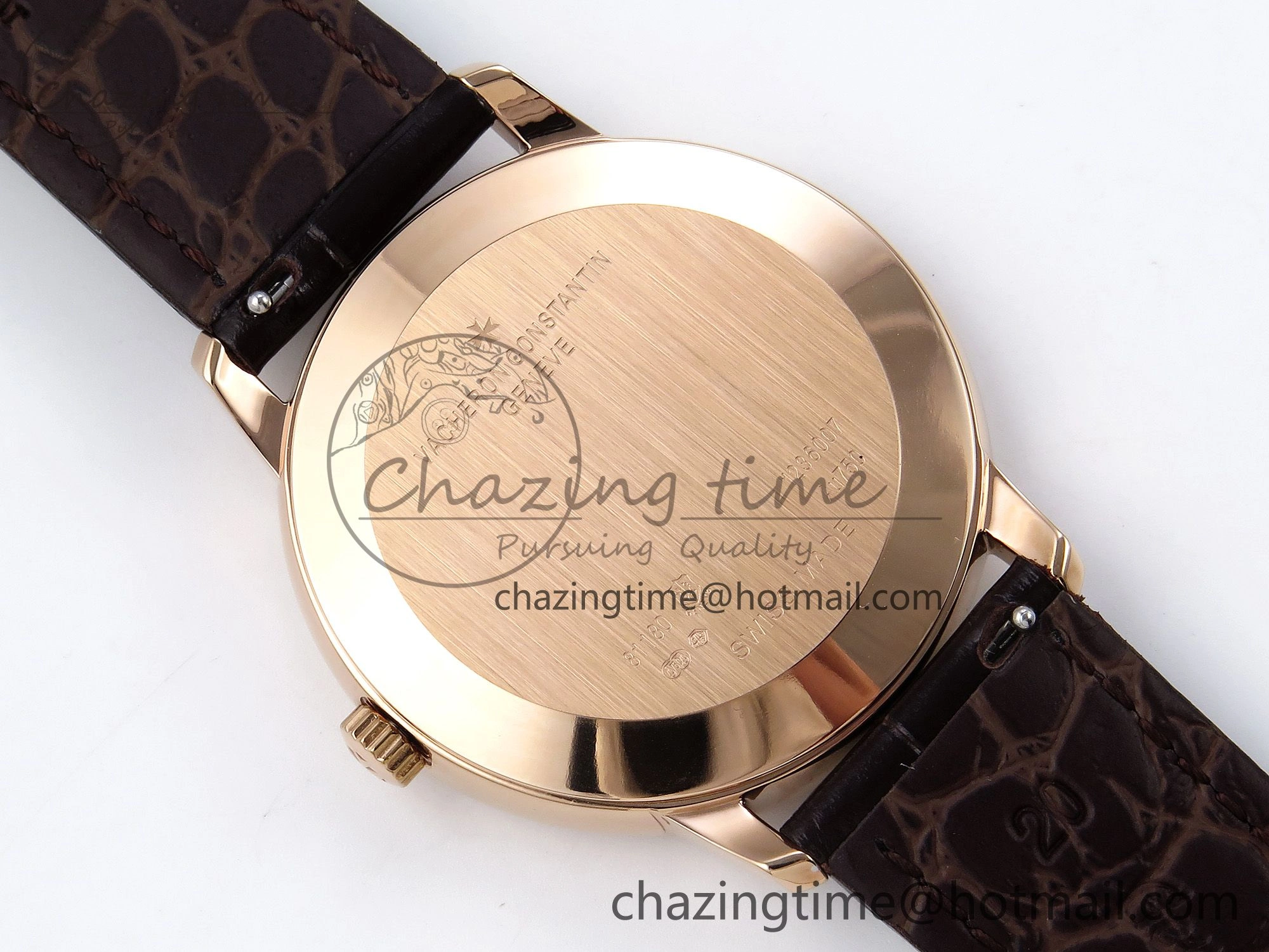 Patrimony RG KZF Best Edition Green Dial on Brown Leather Strap MIYOTA 9015