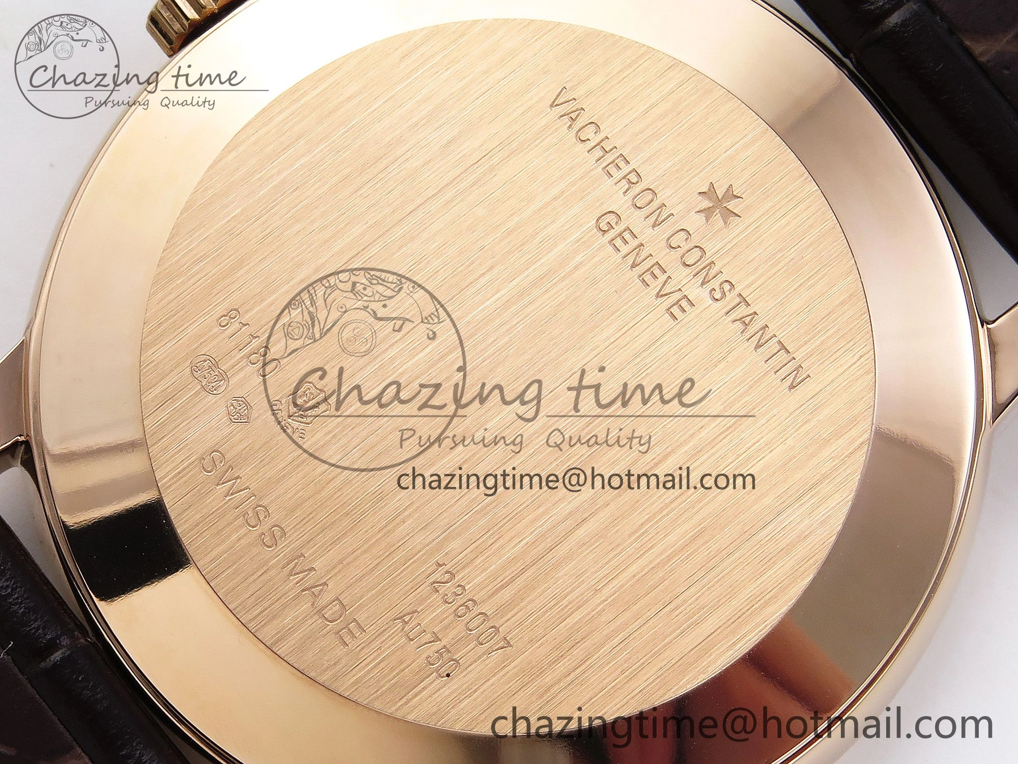 Patrimony RG KZF Best Edition Green Dial on Brown Leather Strap MIYOTA 9015
