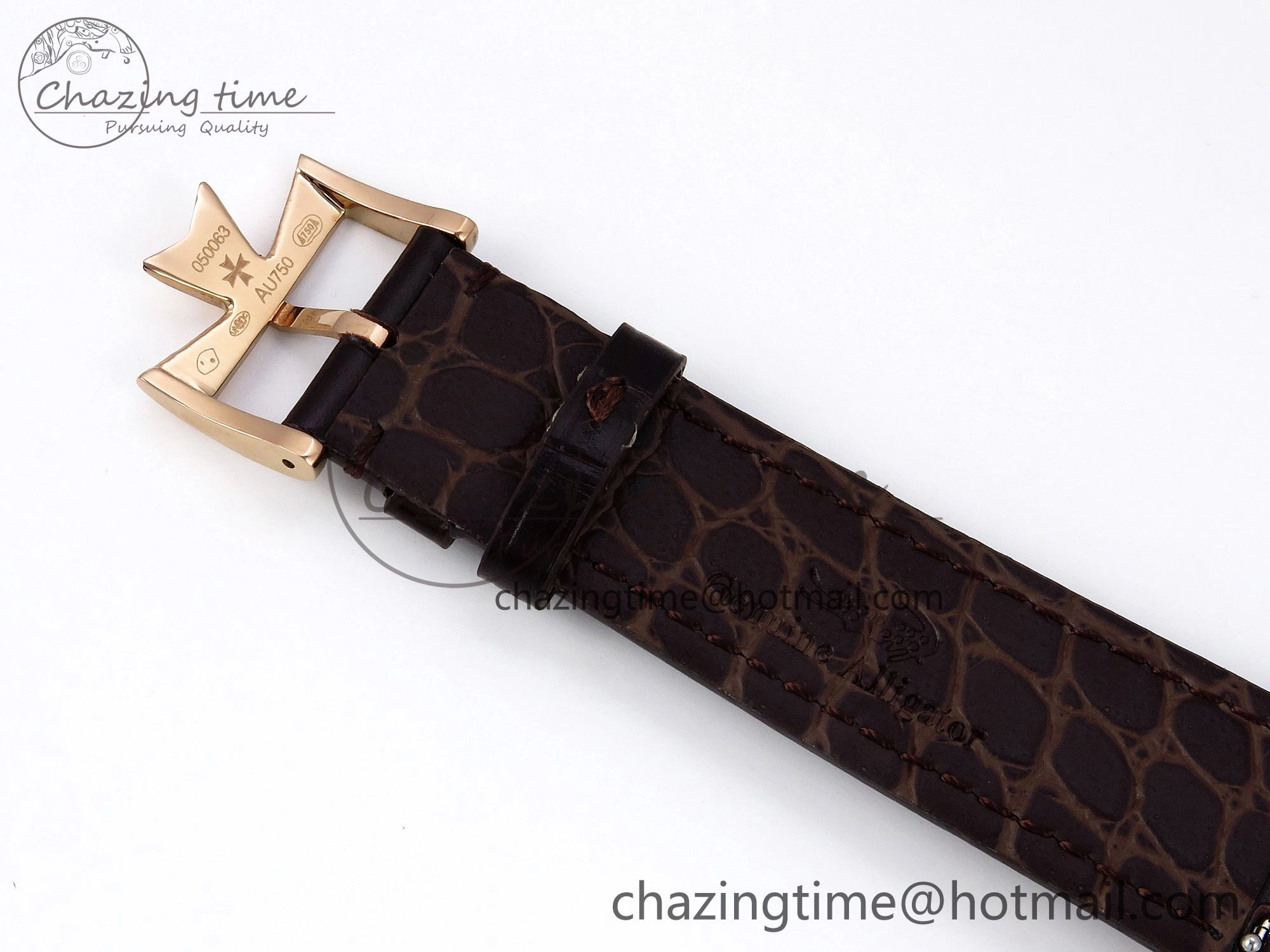 Patrimony RG KZF Best Edition Green Dial on Brown Leather Strap MIYOTA 9015