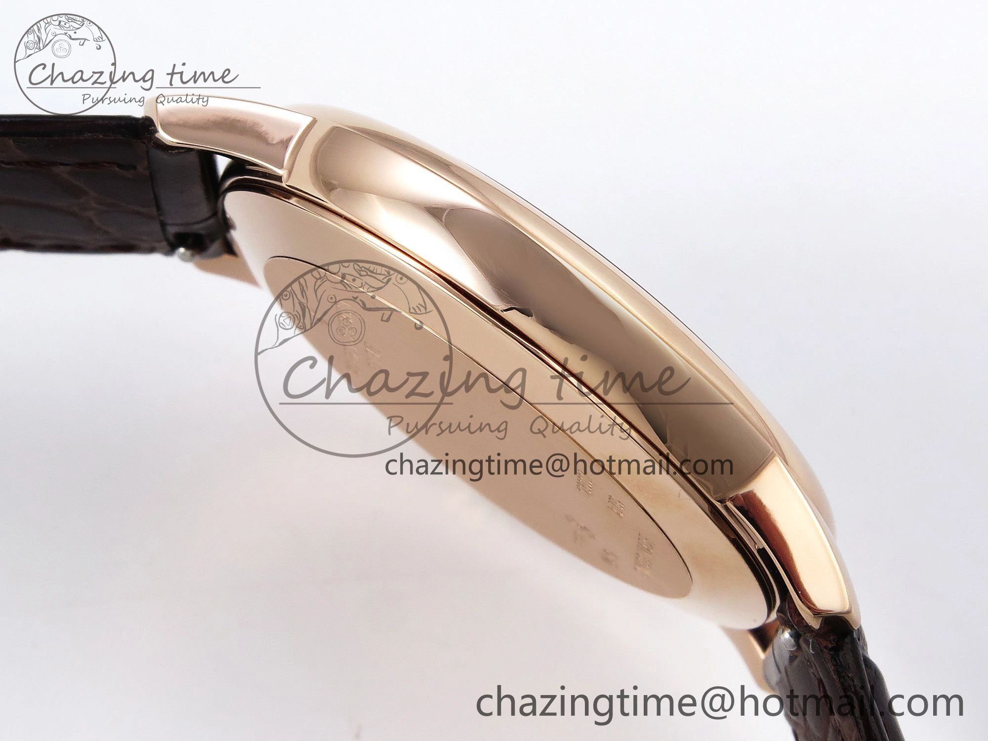 Patrimony RG KZF Best Edition White Dial on Brown Leather Strap MIYOTA 9015