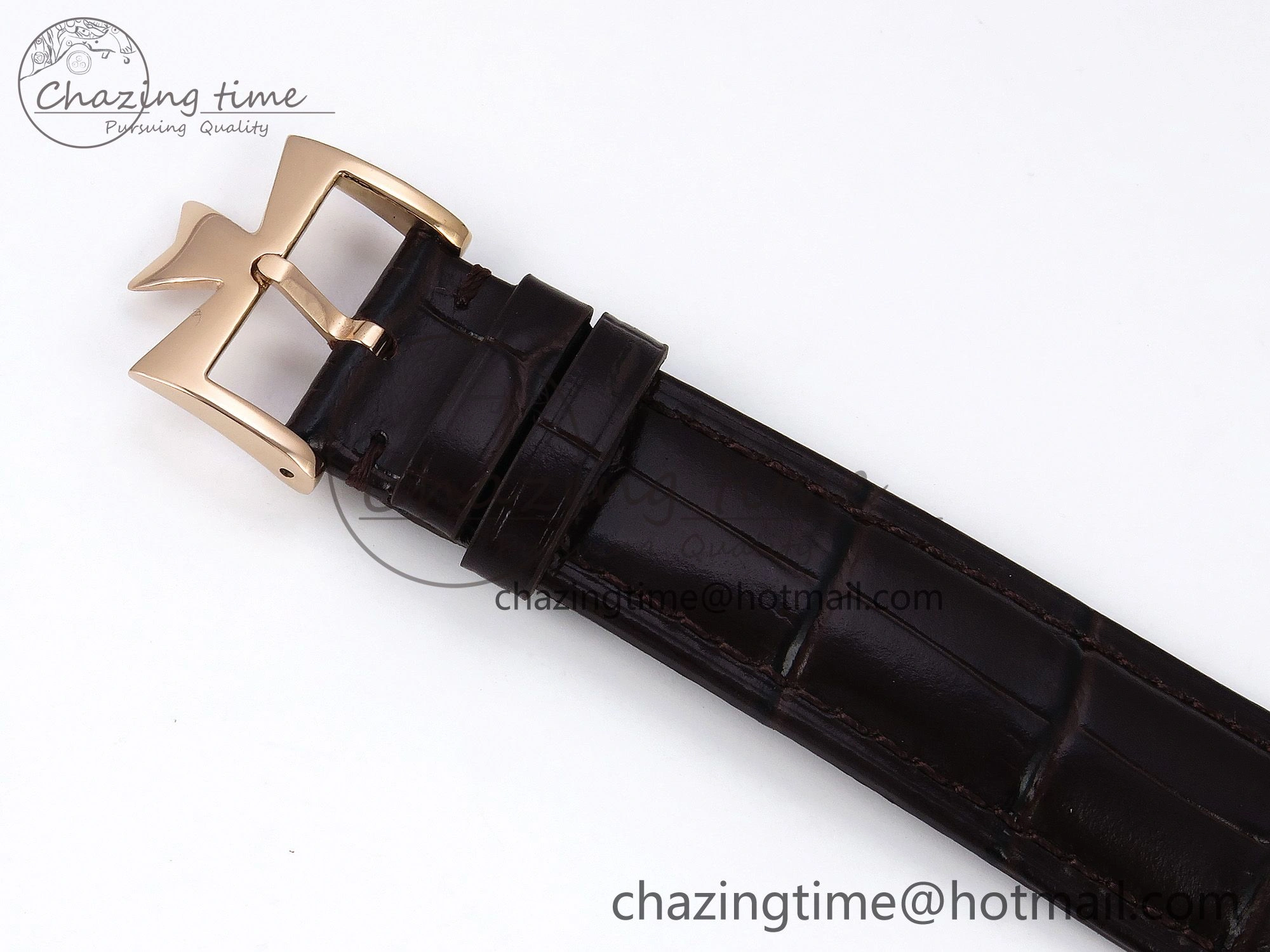 Patrimony RG KZF Best Edition White Dial on Brown Leather Strap MIYOTA 9015