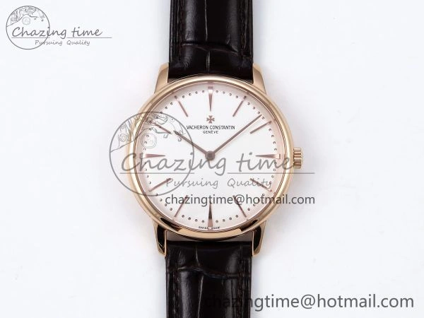 Patrimony RG KZF Best Edition White Dial on Brown Leather Strap MIYOTA 9015