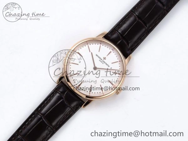 Patrimony RG KZF Best Edition White Dial on Brown Leather Strap MIYOTA 9015