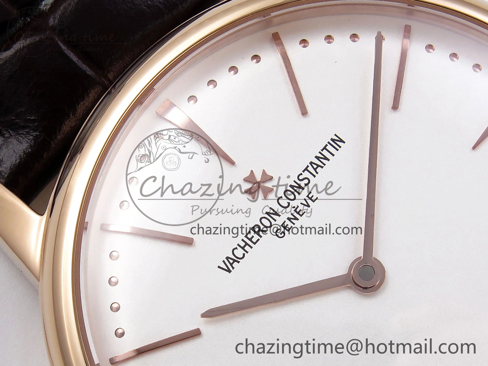 Patrimony RG KZF Best Edition White Dial on Brown Leather Strap MIYOTA 9015