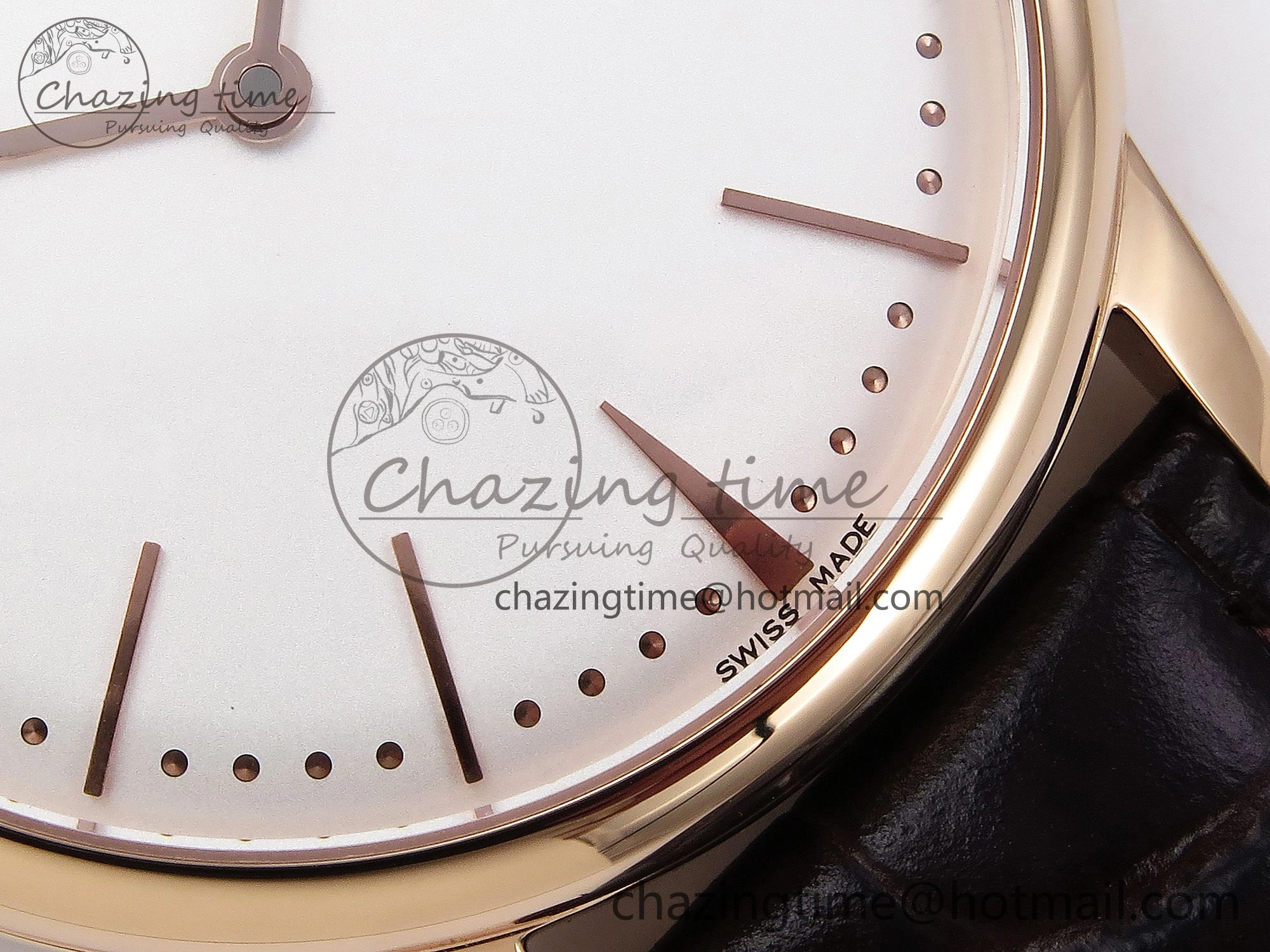 Patrimony RG KZF Best Edition White Dial on Brown Leather Strap MIYOTA 9015