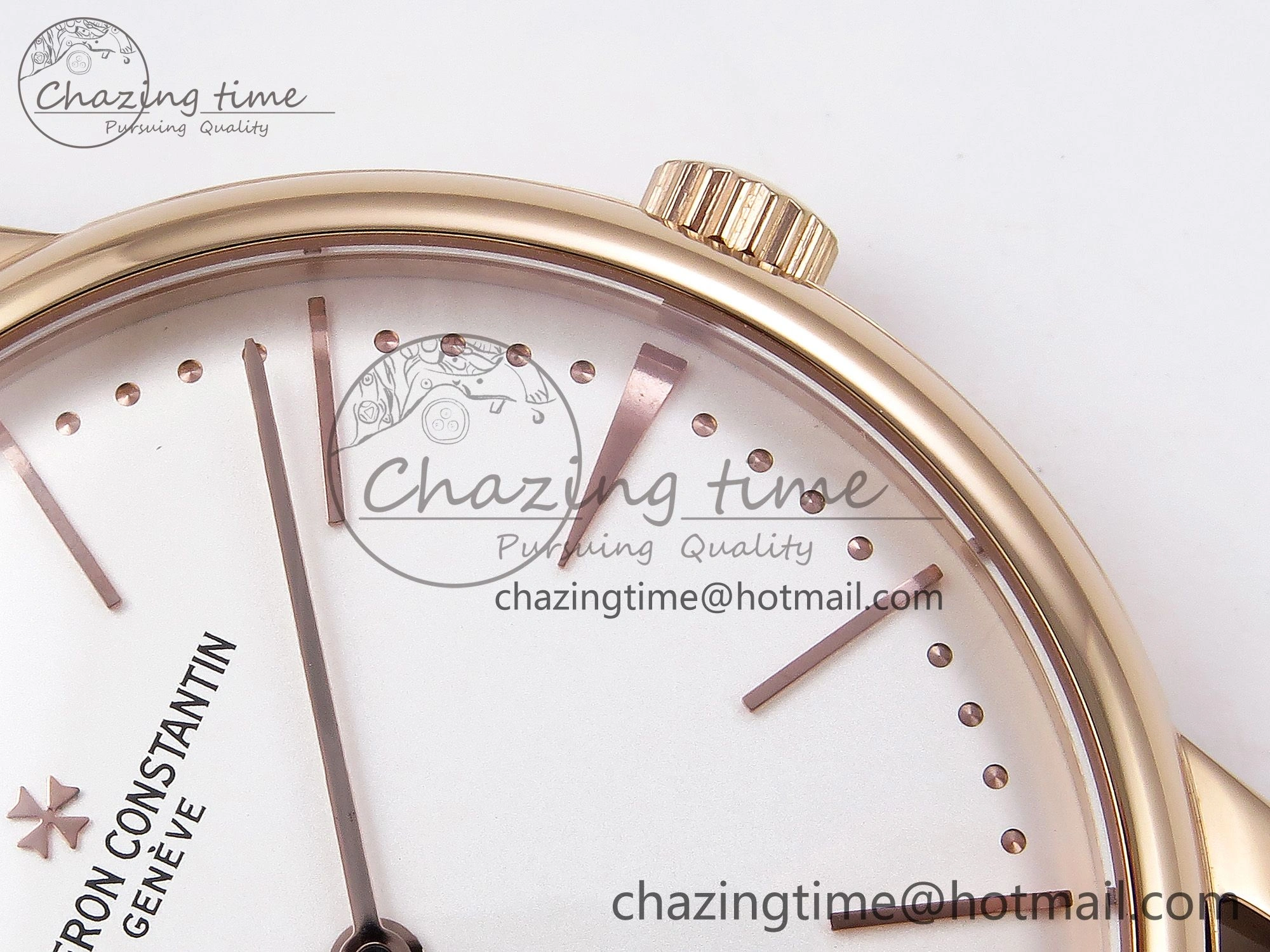 Patrimony RG KZF Best Edition White Dial on Brown Leather Strap MIYOTA 9015