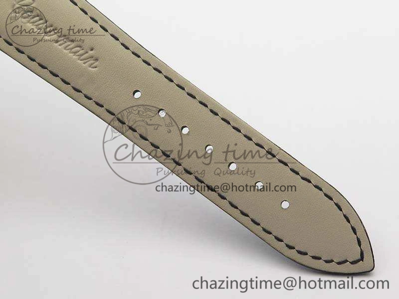 Patrimony Retrograde Date MoonPhase RG GS Best Edition Black Dial On Leather Strap A2460