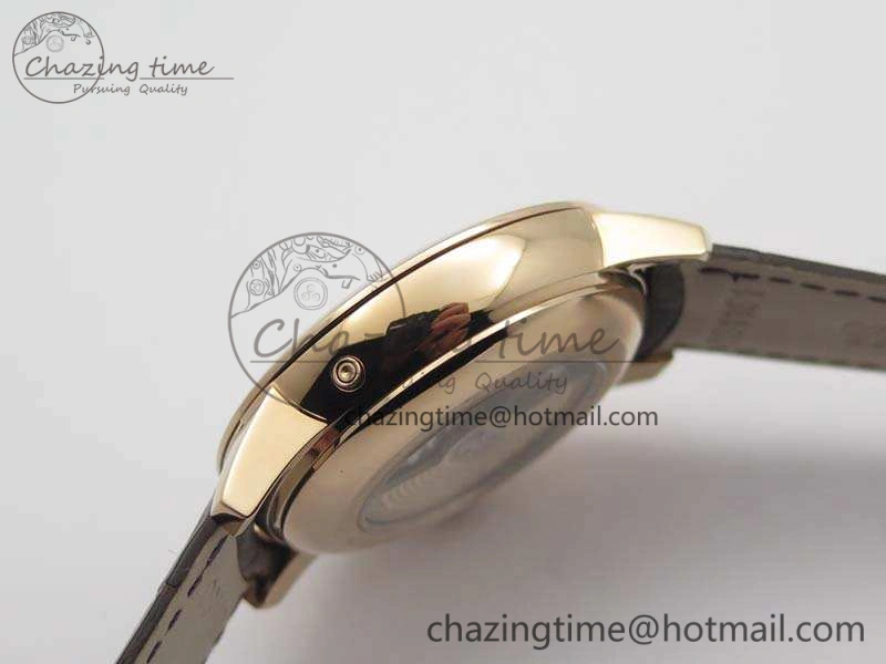 Patrimony Retrograde Date MoonPhase RG GS Best Edition White Dial On Leather Strap A2460