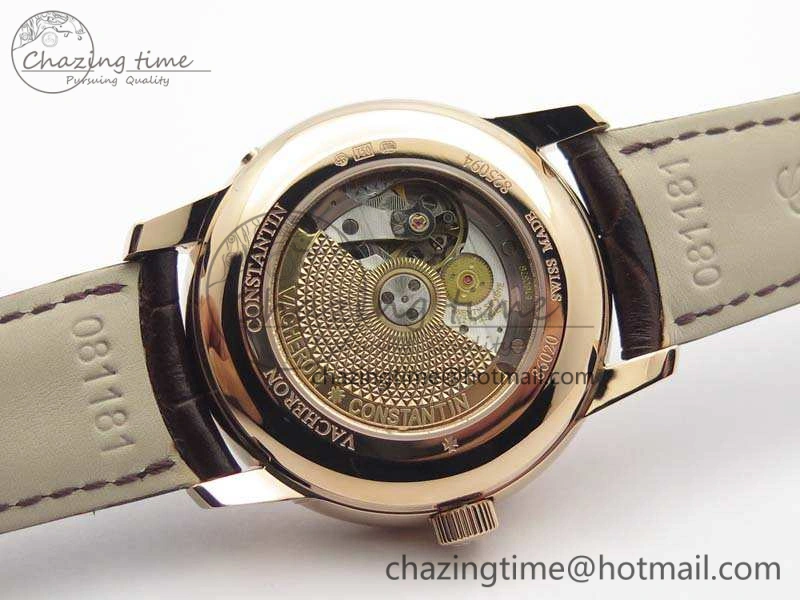Patrimony Retrograde Date MoonPhase RG GS Best Edition White Dial On Leather Strap A2460