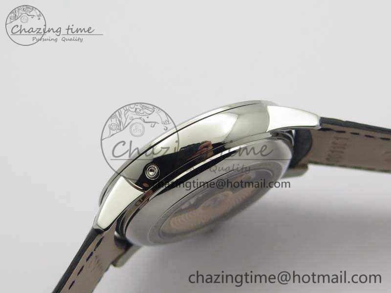 Patrimony Retrograde Date MoonPhase SS GS Best Edition White Dial On Leather Strap A2460