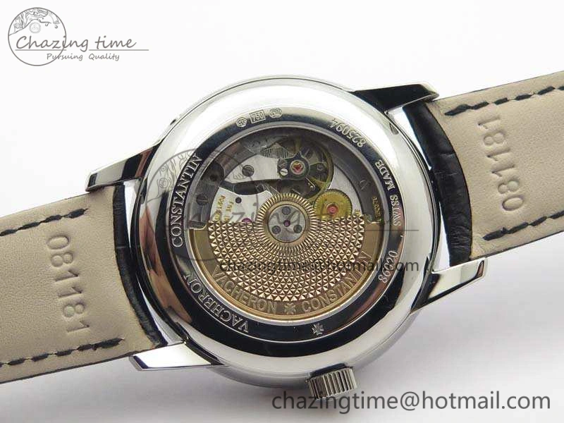 Patrimony Retrograde Date MoonPhase SS GS Best Edition White Dial On Leather Strap A2460