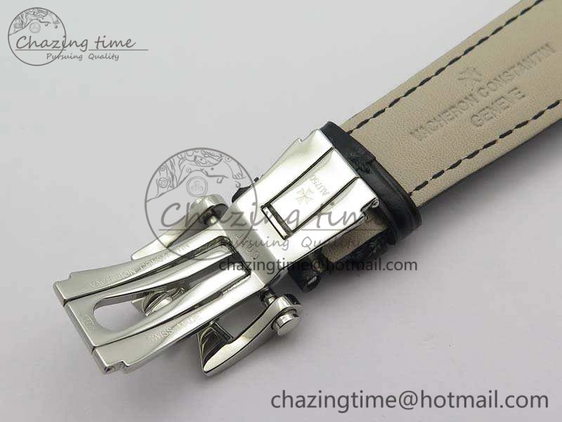 Patrimony Retrograde Date MoonPhase SS GS Best Edition White Dial On Leather Strap A2460