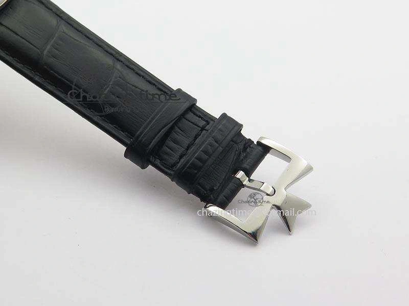 Patrimony SS Best Edition Gray Dial On Black Leather Strap Swiss Ref.7045