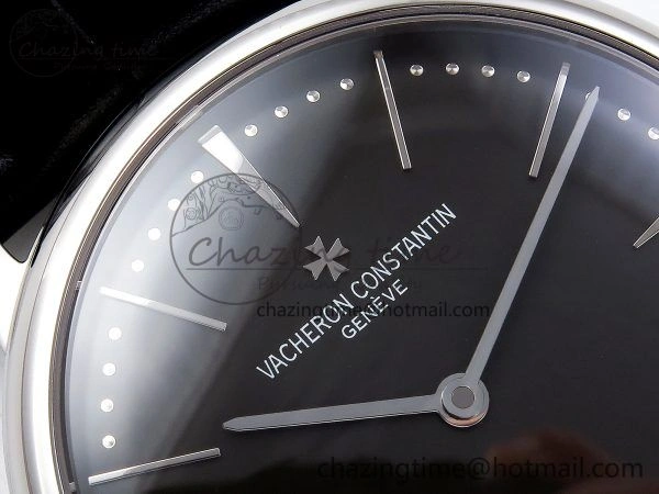 Patrimony SS KZF Best Edition Gray Dial on Black Leather Strap MIYOTA 9015