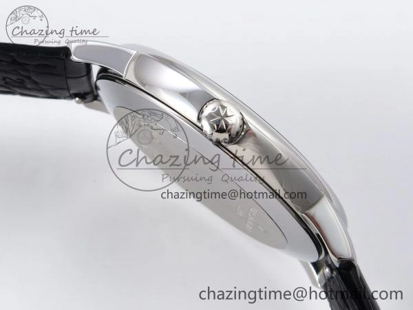Patrimony SS KZF Best Edition Gray Dial on Black Leather Strap MIYOTA 9015