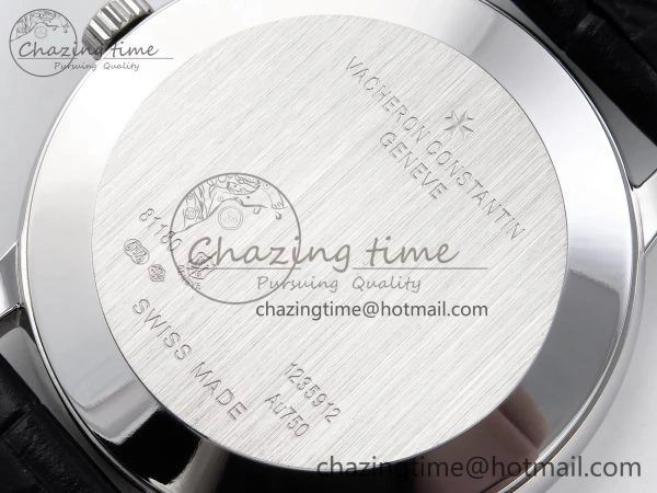 Patrimony SS KZF Best Edition Gray Dial on Black Leather Strap MIYOTA 9015