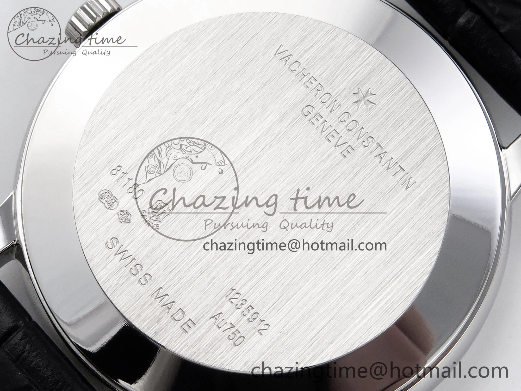 Patrimony SS KZF Best Edition Gray Dial on Black Leather Strap MIYOTA 9015
