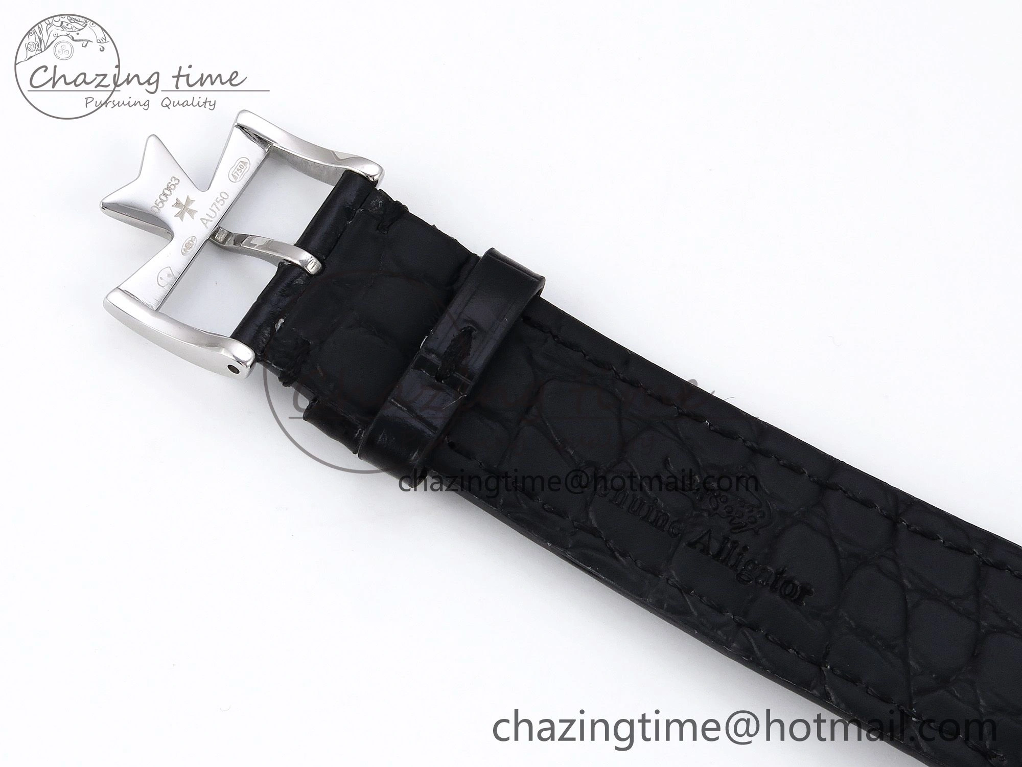 Patrimony SS KZF Best Edition Gray Dial on Black Leather Strap MIYOTA 9015