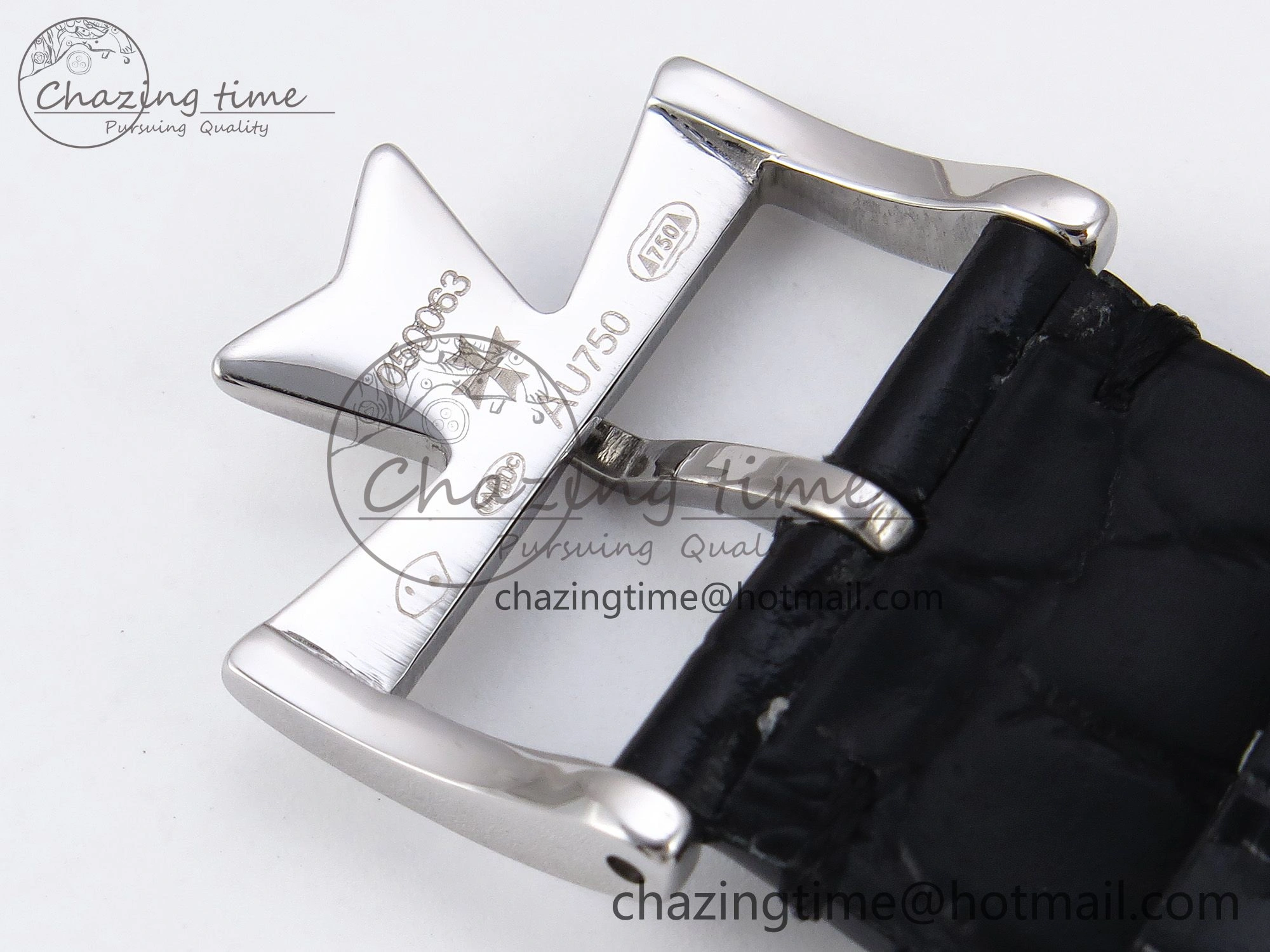 Patrimony SS KZF Best Edition Gray Dial on Black Leather Strap MIYOTA 9015