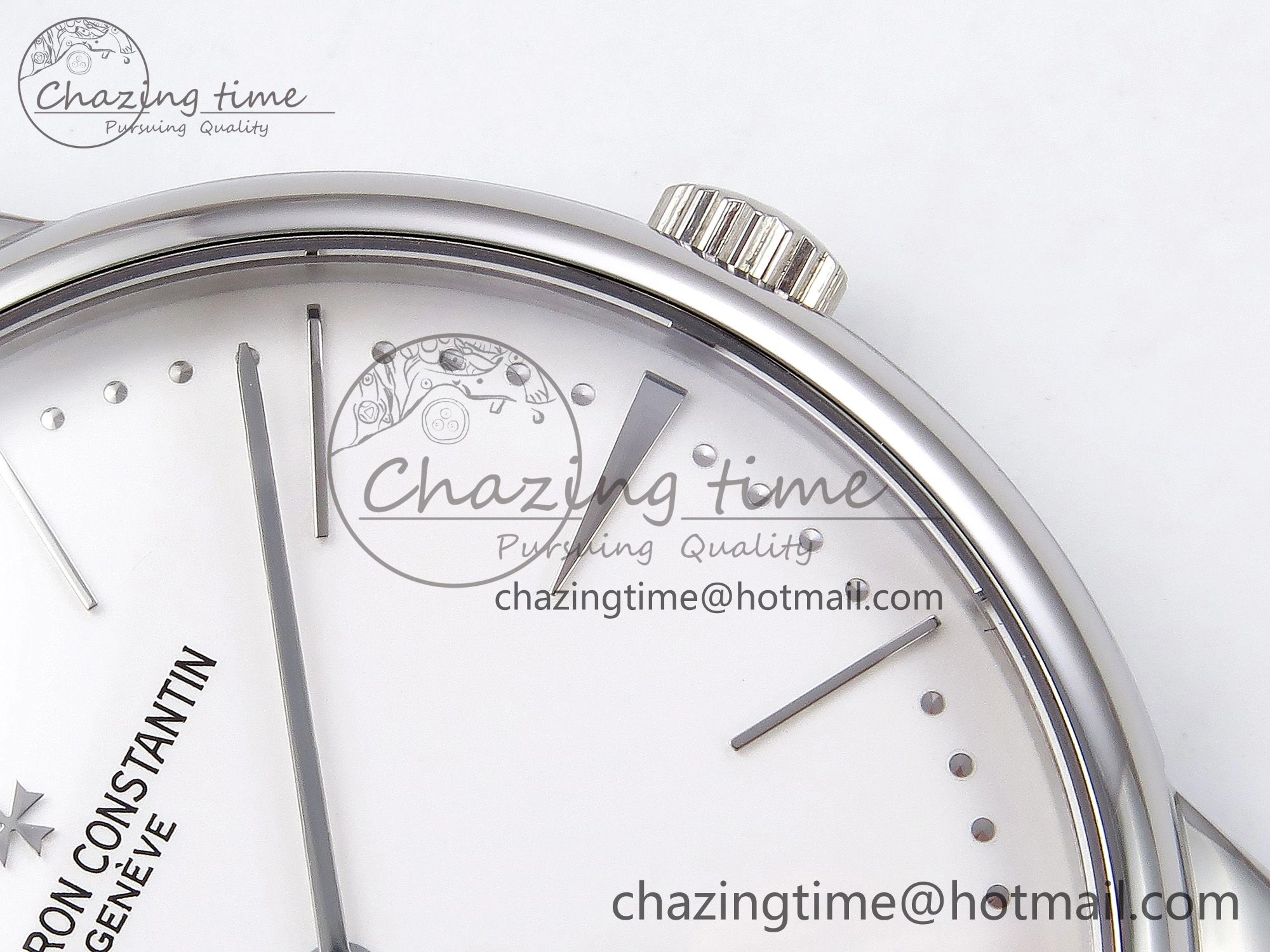 Patrimony SS KZF Best Edition White Dial on Black Leather Strap MIYOTA 9015