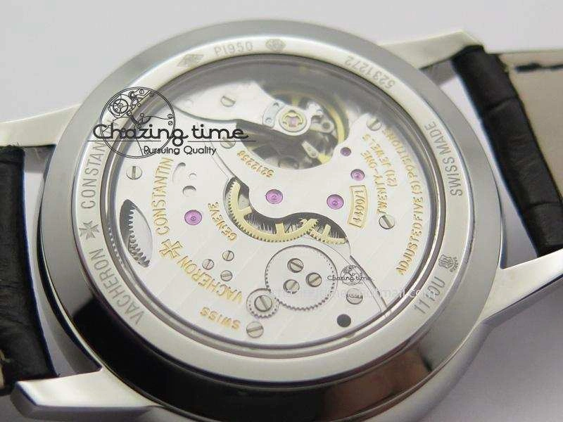 Patrimony SS MK Maker Best Edition Black Dial On Black Leather Strap Sec@6