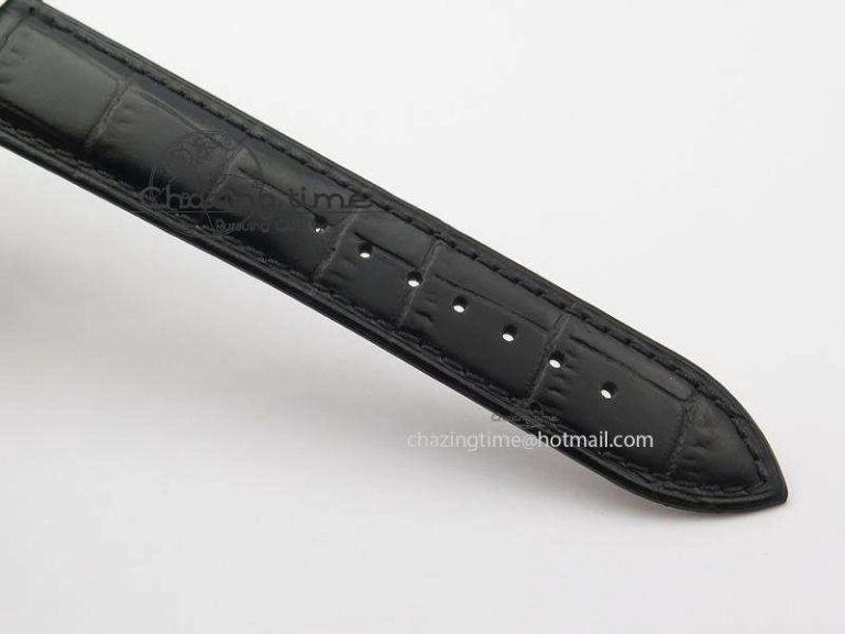 Patrimony SS MK Maker Best Edition Black Dial On Black Leather Strap Sec@6