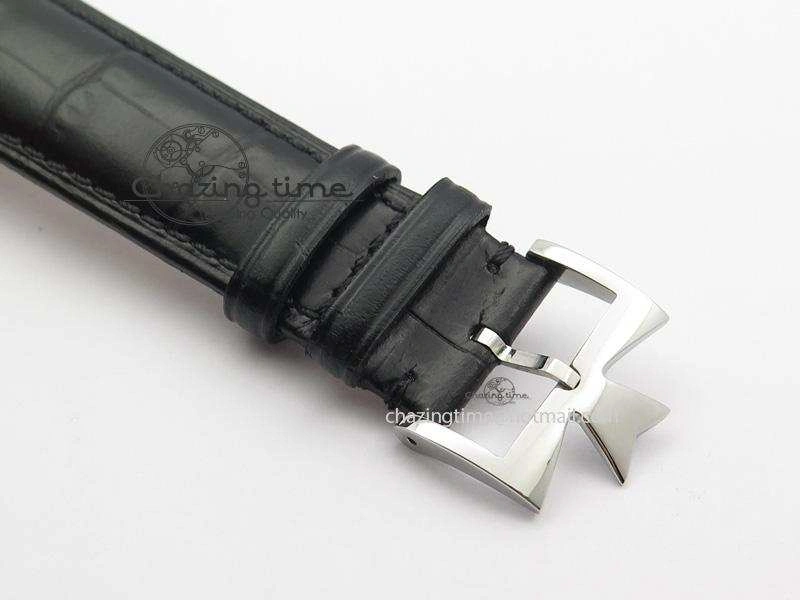 Patrimony SS MK Maker Best Edition Black Dial On Black Leather Strap Sec@6