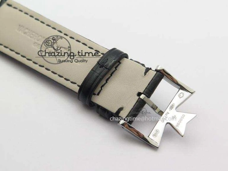 Patrimony SS MK Maker Best Edition Black Dial On Black Leather Strap Sec@6