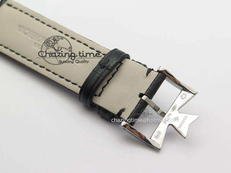 Patrimony SS MK Maker Best Edition Black Dial On Black Leather Strap Sec@6