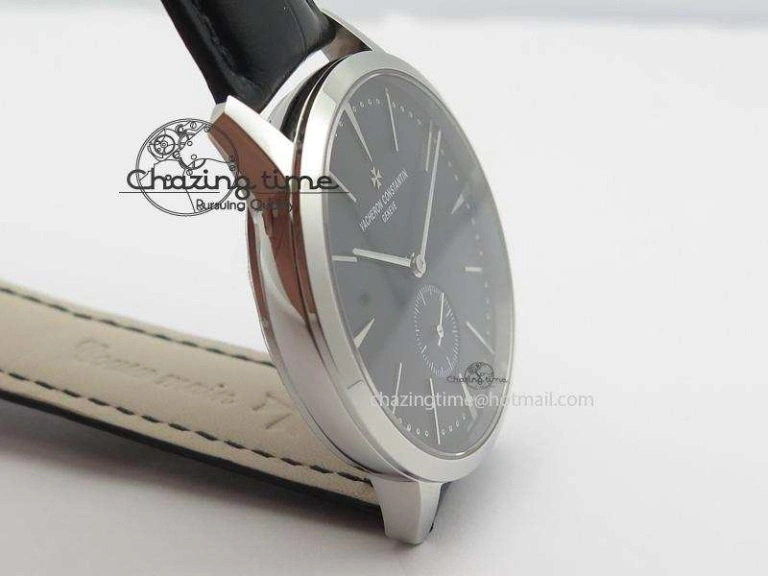 Patrimony SS MK Maker Best Edition Black Dial On Black Leather Strap Sec@6