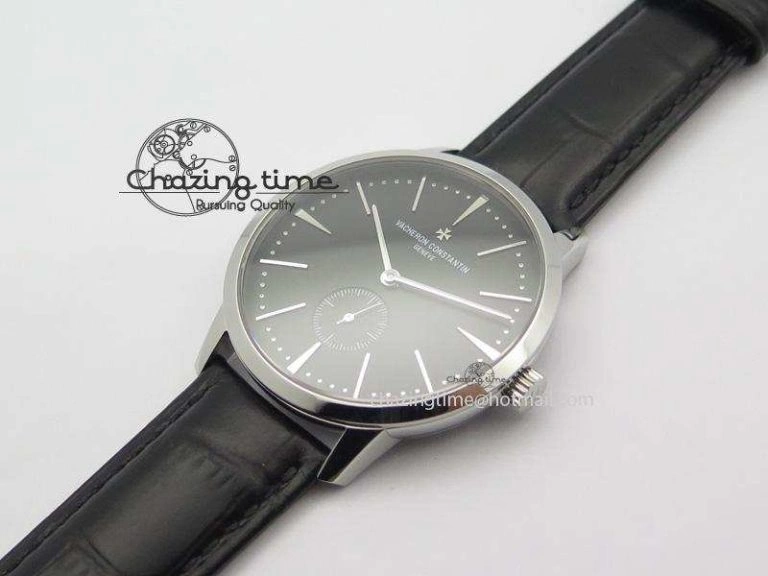 Patrimony SS MK Maker Best Edition Black Dial On Black Leather Strap Sec@6
