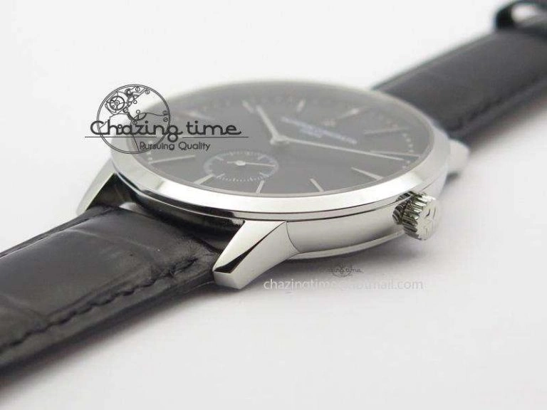 Patrimony SS MK Maker Best Edition Black Dial On Black Leather Strap Sec@6