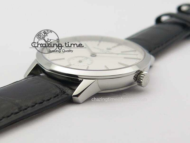 Patrimony SS MK Maker Best Edition White Dial On Black Leather Strap Sec@6