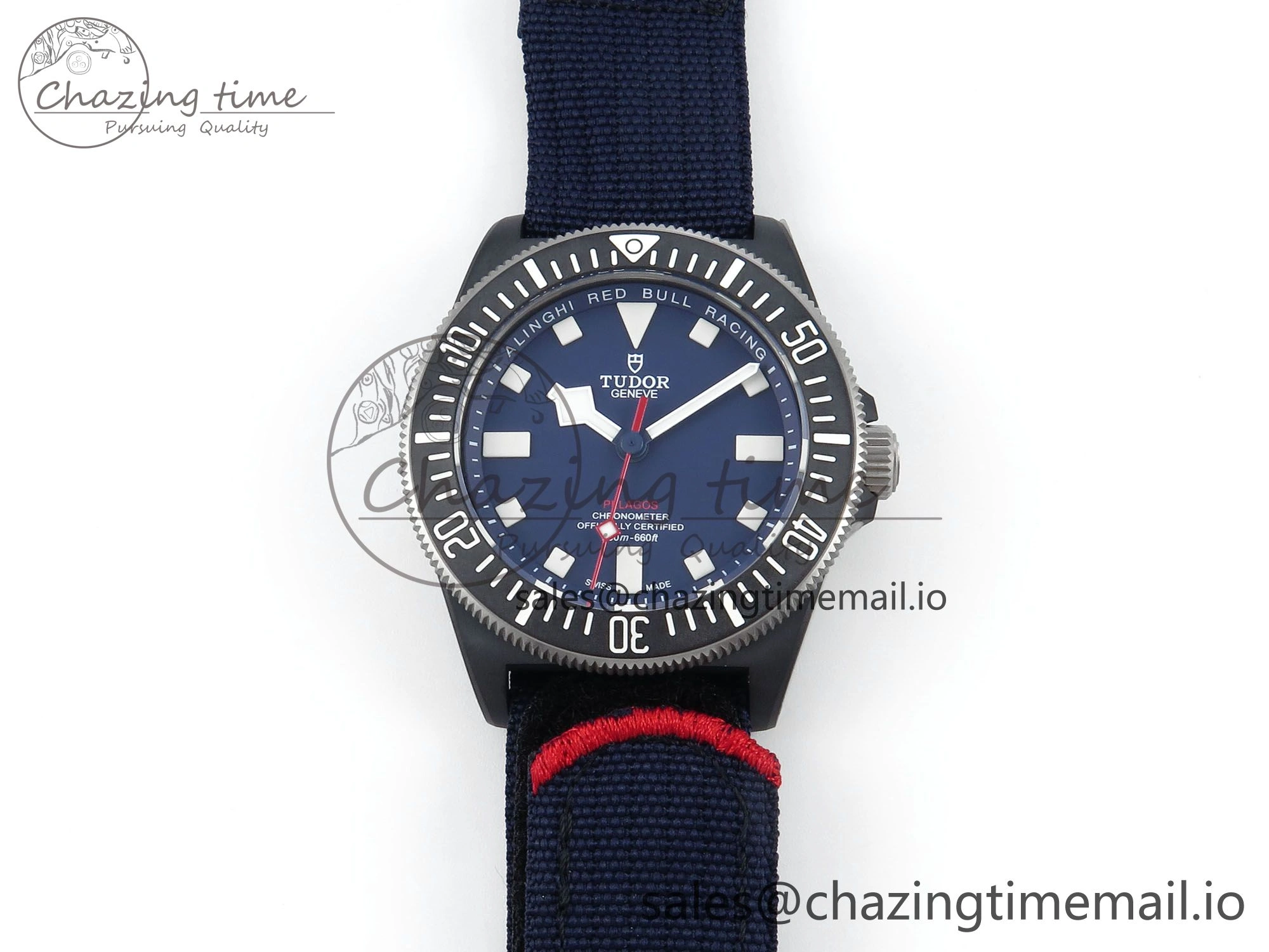 Pelagos FXD 25707KN M+F 1:1 Best Edition Blue Dial on Blue Nylon Strap 8N24