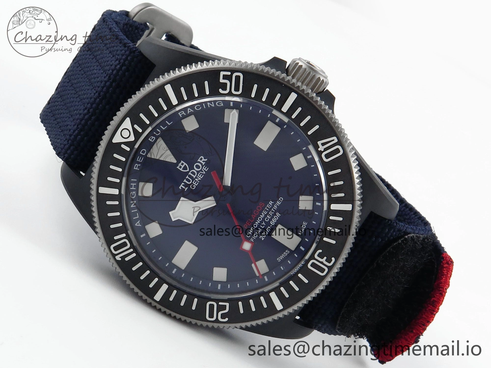 Pelagos FXD 25707KN M+F 1:1 Best Edition Blue Dial on Blue Nylon Strap 8N24