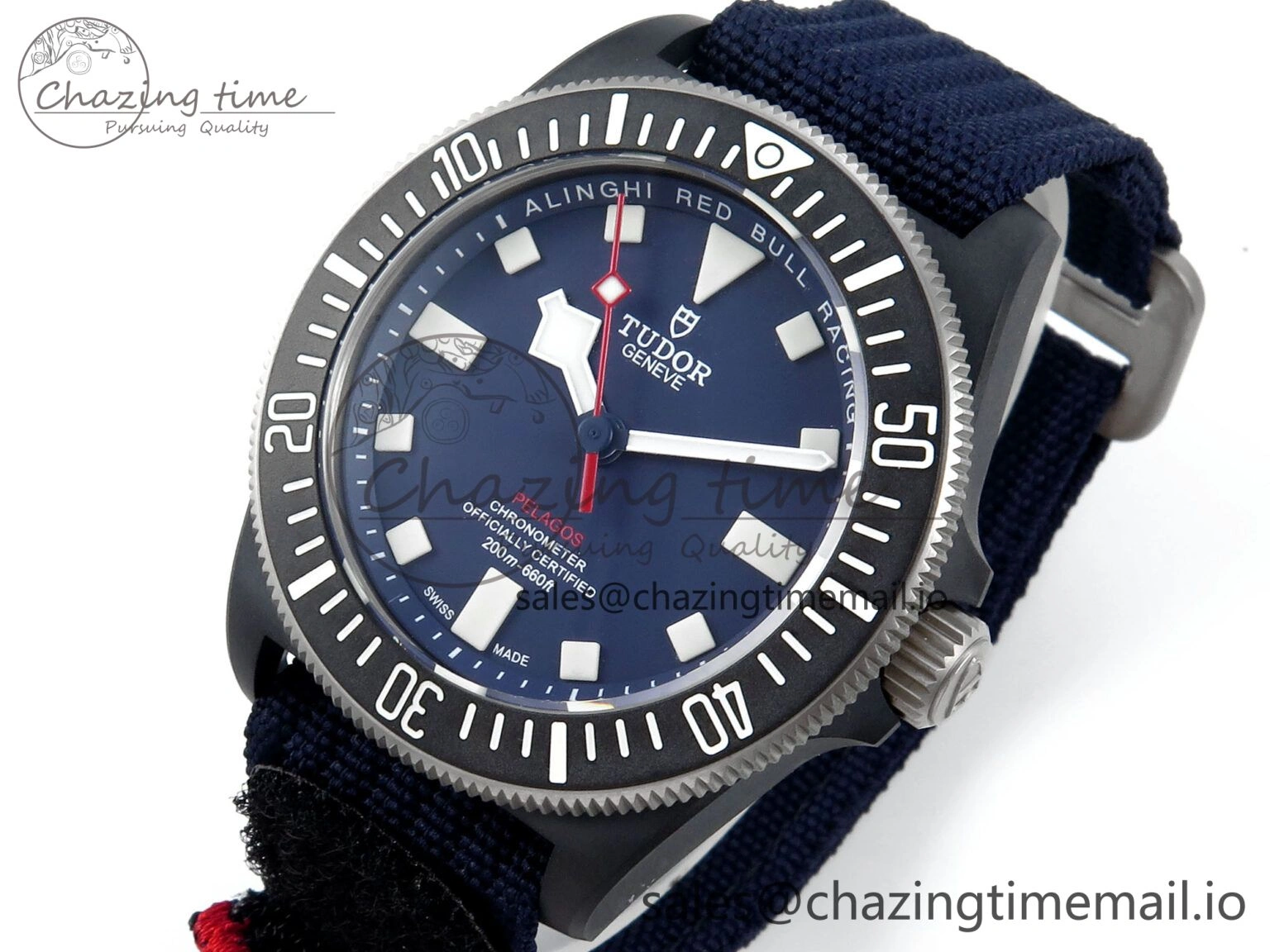 Pelagos FXD 25707KN M+F 1:1 Best Edition Blue Dial on Blue Nylon Strap 8N24