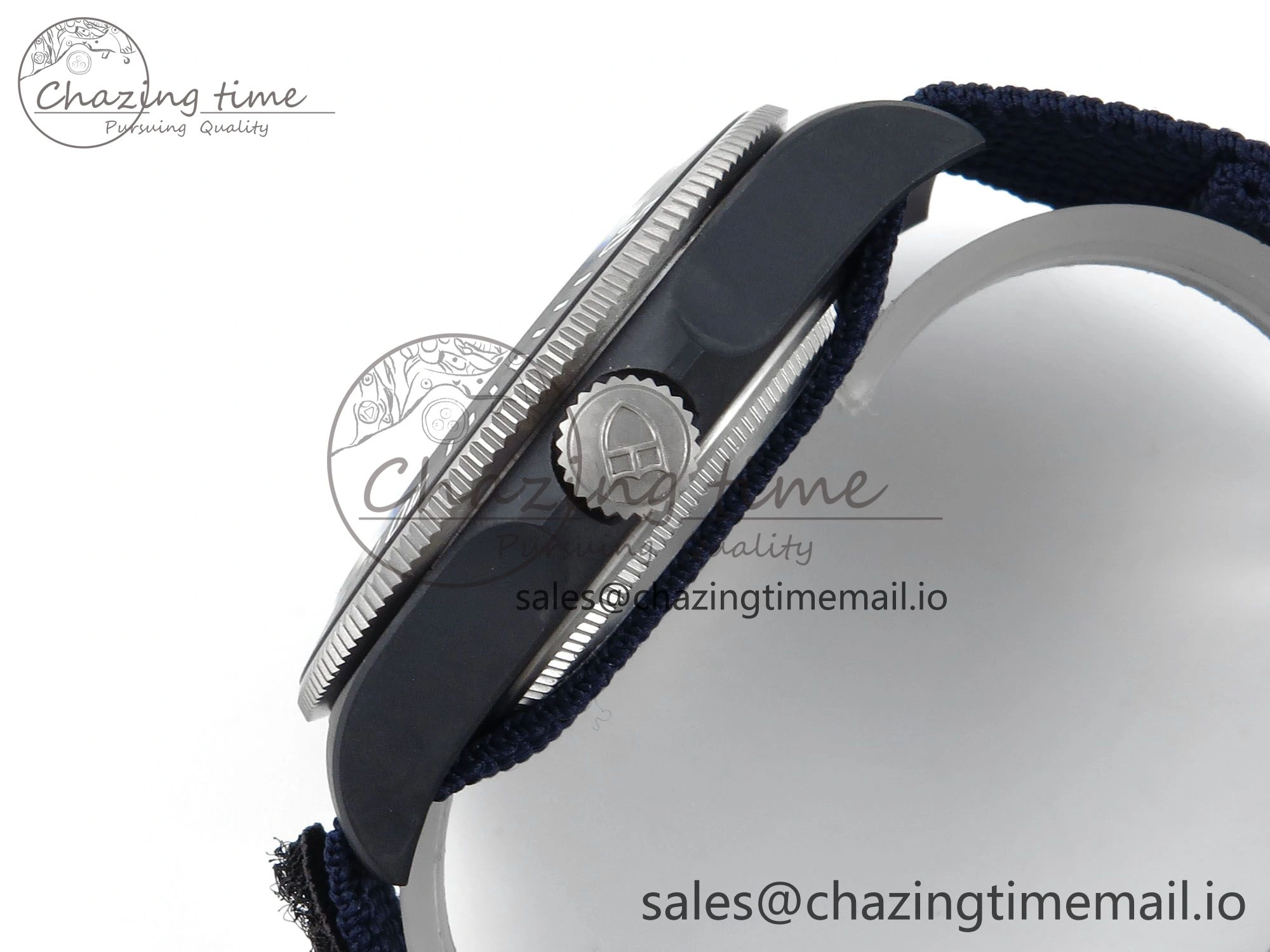 Pelagos FXD 25707KN M+F 1:1 Best Edition Blue Dial on Blue Nylon Strap 8N24
