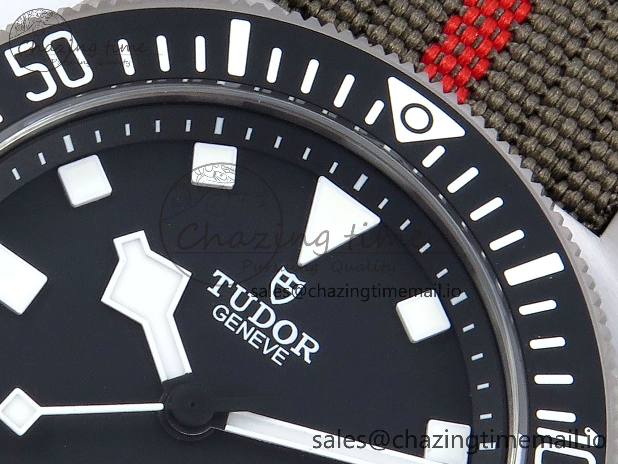 Pelagos FXD 25717N M+F 1:1 Best Edition Black Dial on Green Nylon Strap 8N24