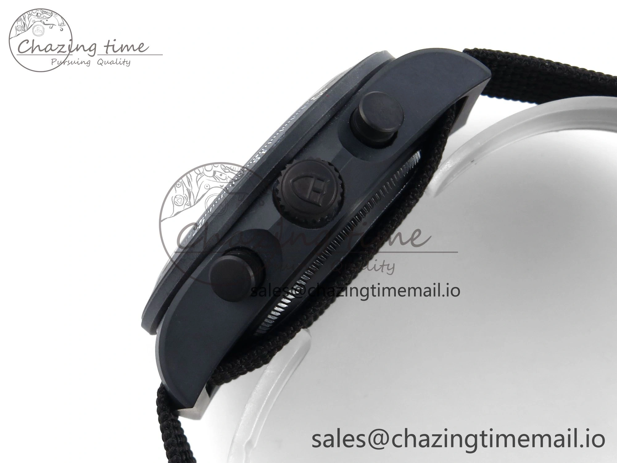 Pelagos FXD Chrono M25827KN M+F 1:1 Best Edition Black Dial on Black Nylon Strap A7750