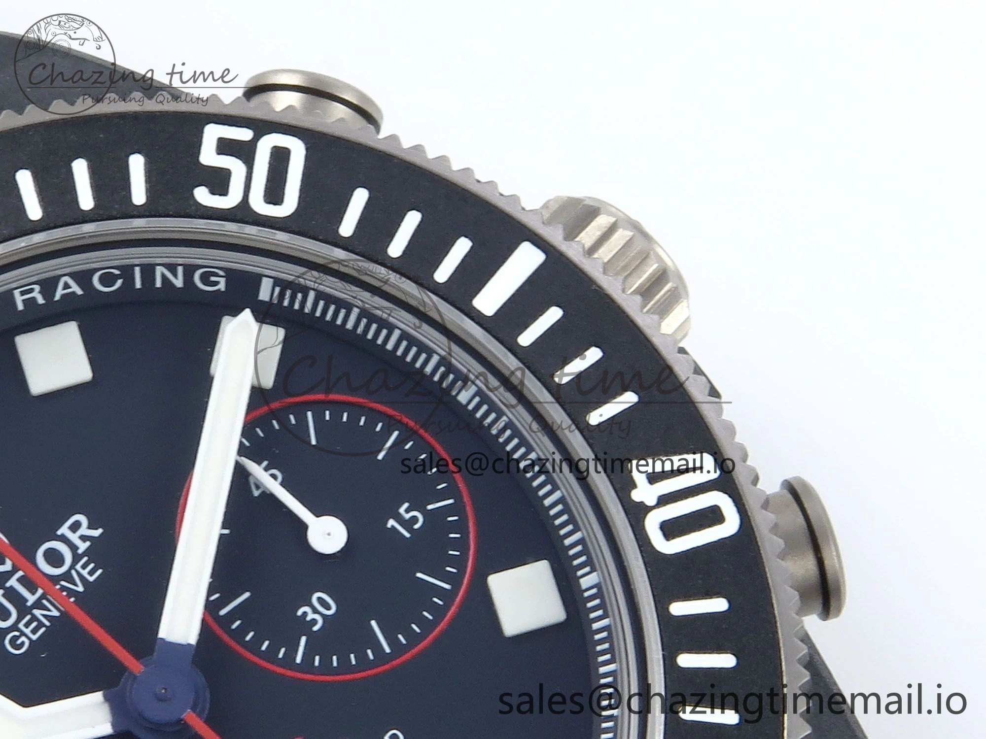 Pelagos FXD Chrono M+F 1:1 Best Edition Red Blue Dial on Blue Nylon Strap A7750
