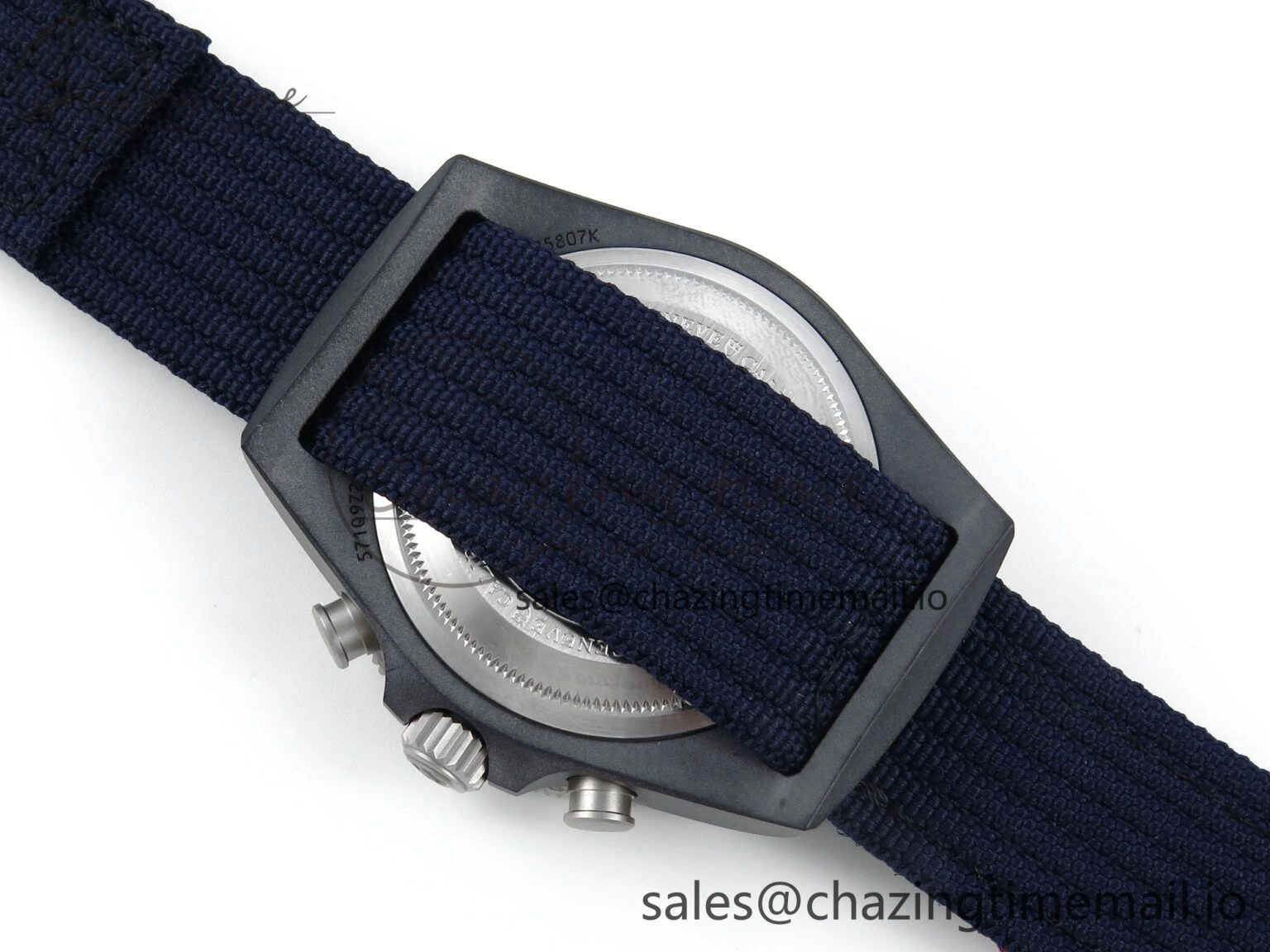 Pelagos FXD Chrono M+F 1:1 Best Edition Red Blue Dial on Blue Nylon Strap A7750