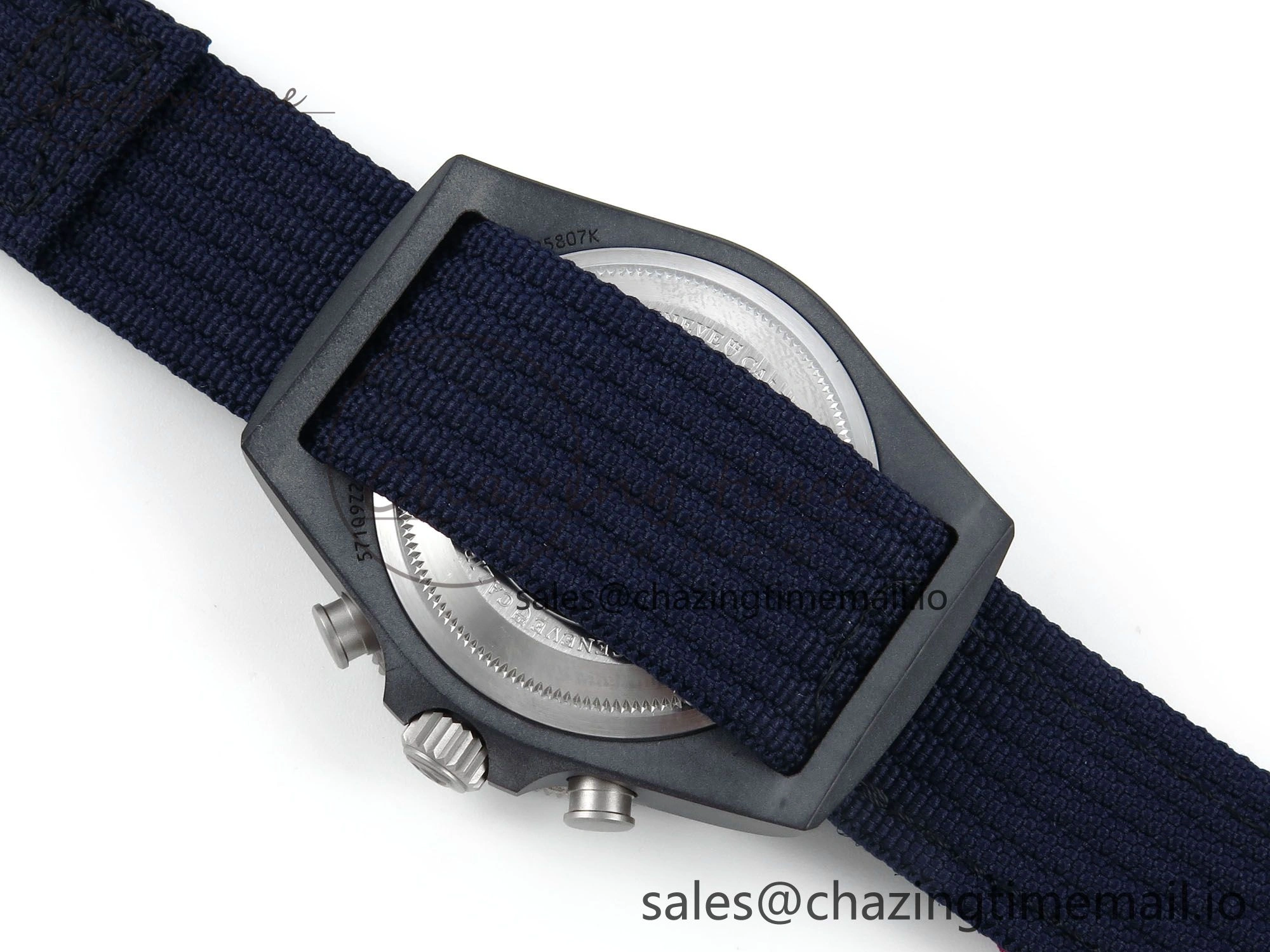 Pelagos FXD Chrono M+F 1:1 Best Edition Red Blue Dial on Blue Nylon Strap A7750