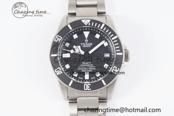 Pelagos Titanium Black Ceramic XF 1:1 Best Edition Black Dial on Titanium Bracelet A2824