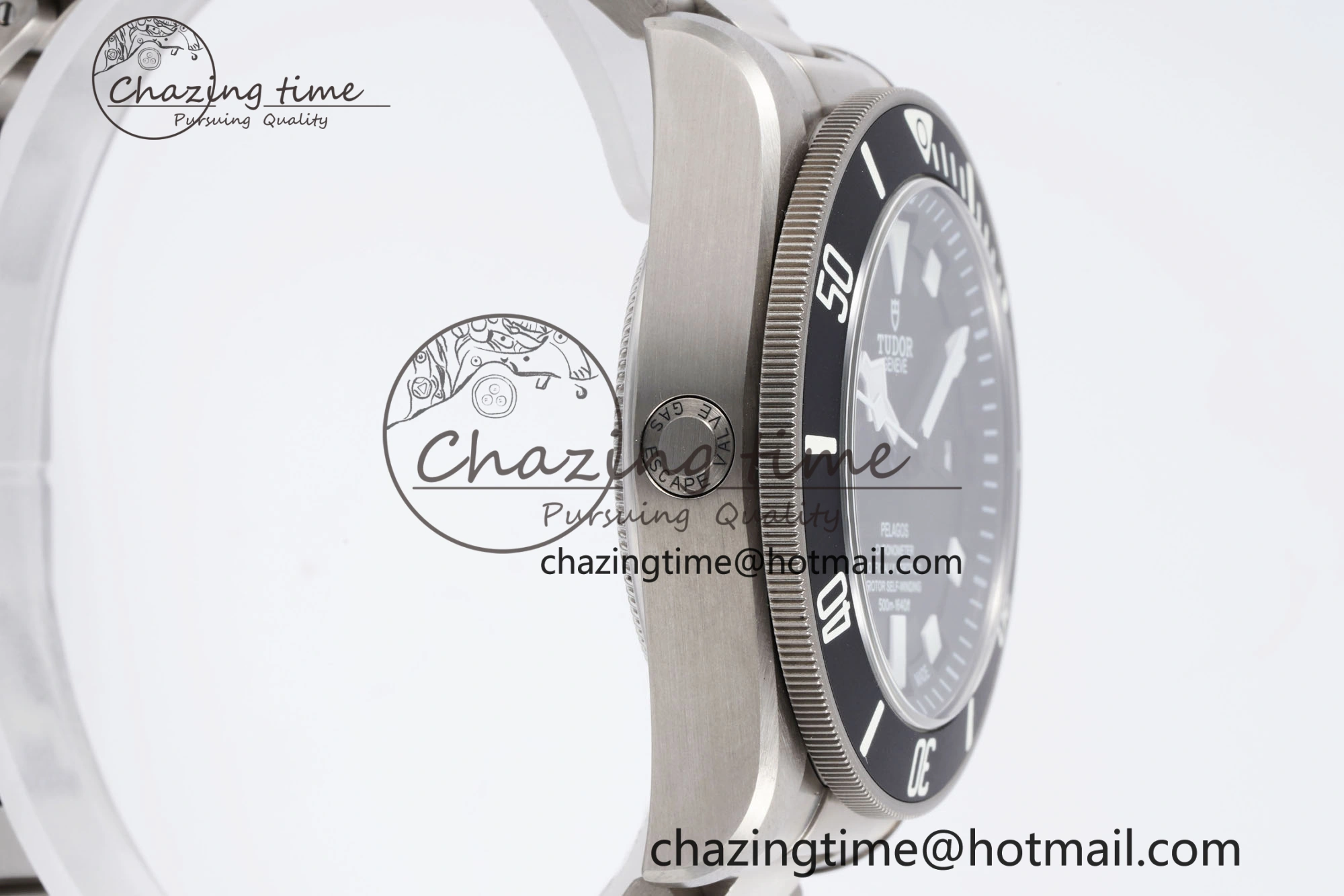 Pelagos Titanium Black Ceramic XF 1:1 Best Edition Black Dial on Titanium Bracelet A2824
