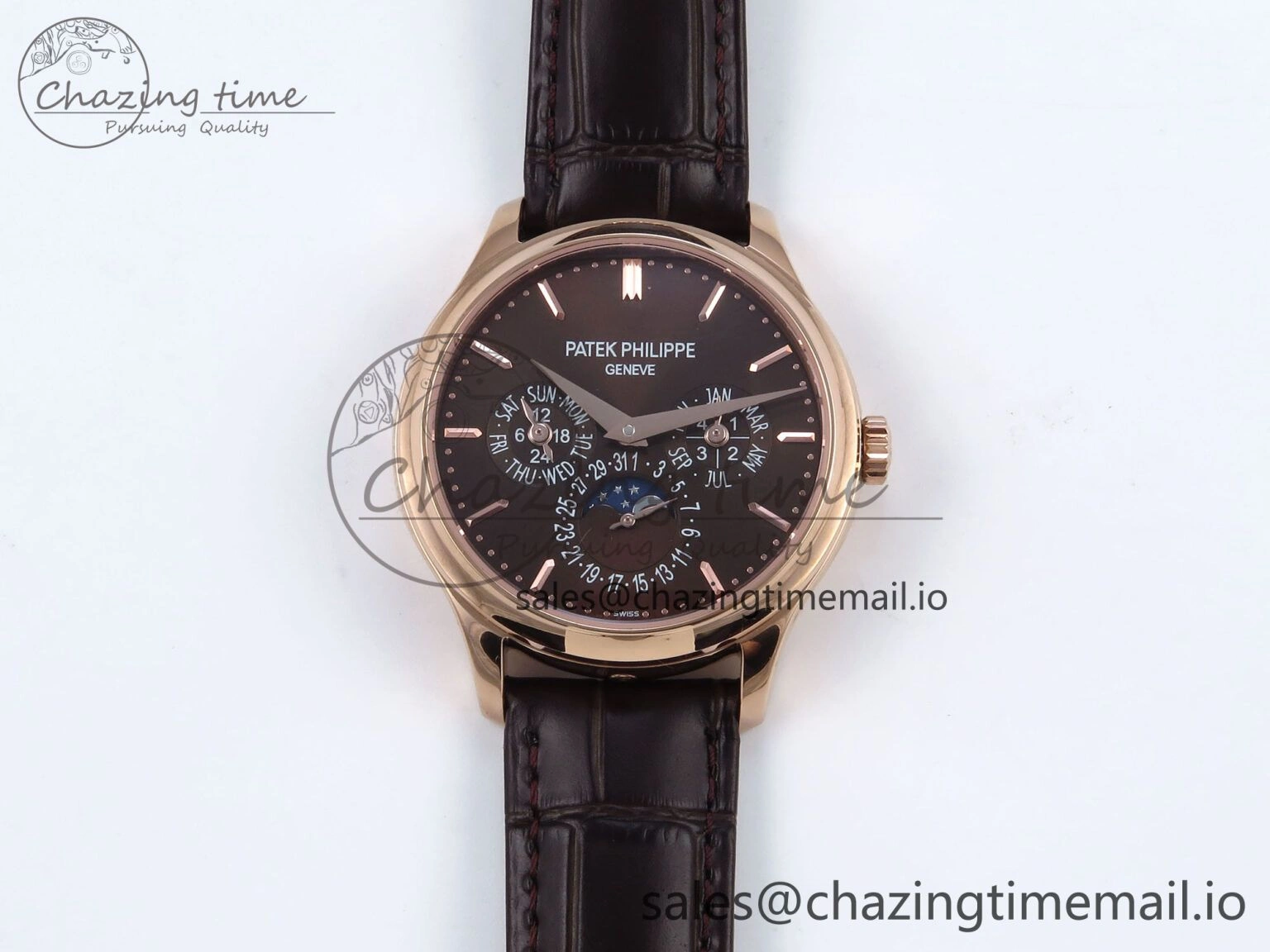 Perpetual Calendar 5140 RG 3KF Best Edition Brown Dial on Brown Leather Strap A240