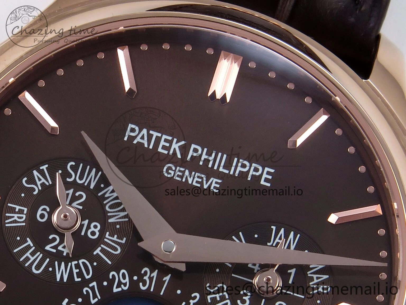 Perpetual Calendar 5140 RG 3KF Best Edition Brown Dial on Brown Leather Strap A240