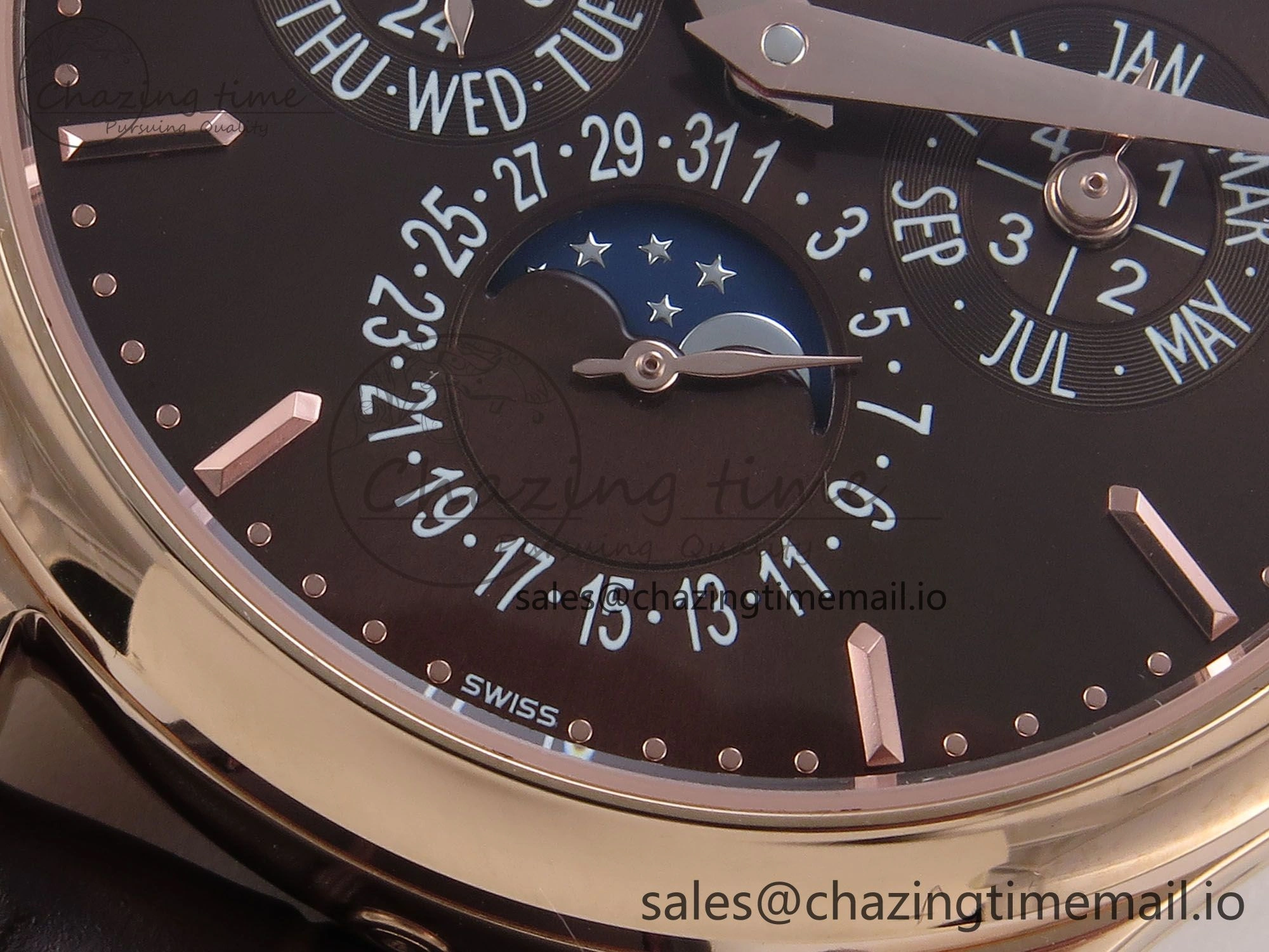 Perpetual Calendar 5140 RG 3KF Best Edition Brown Dial on Brown Leather Strap A240