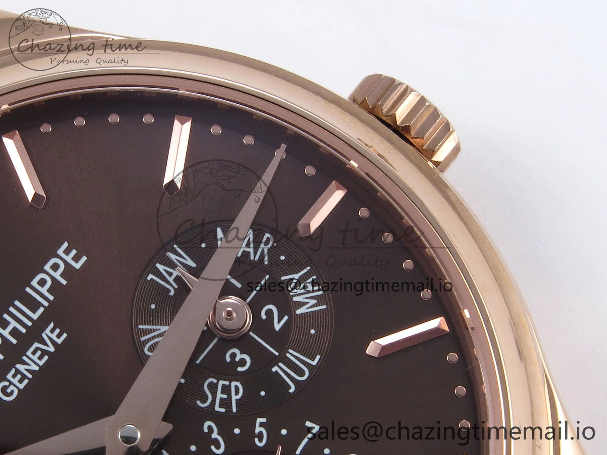 Perpetual Calendar 5140 RG 3KF Best Edition Brown Dial on Brown Leather Strap A240